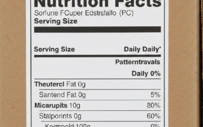 étiquettes nutritionnelles