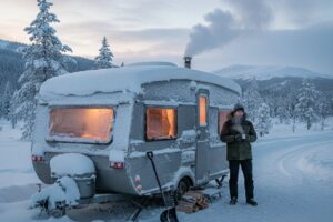 hiver en caravane