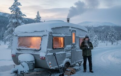 hiver en caravane